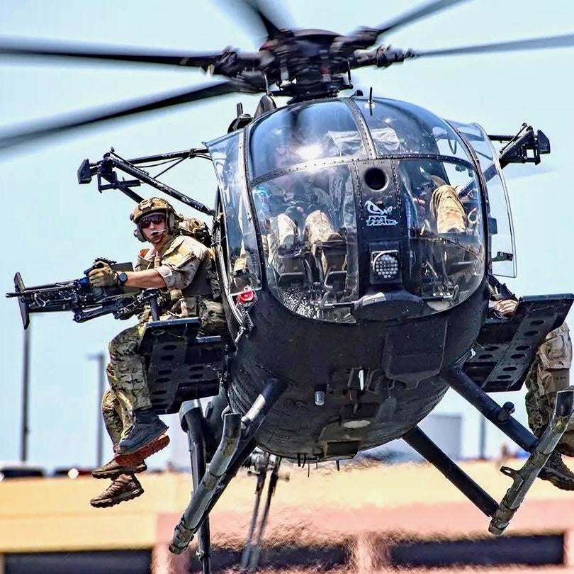 Little Bird MH-6 Operator Bench Seat & Mounted Machine Gun Kit - 1/35