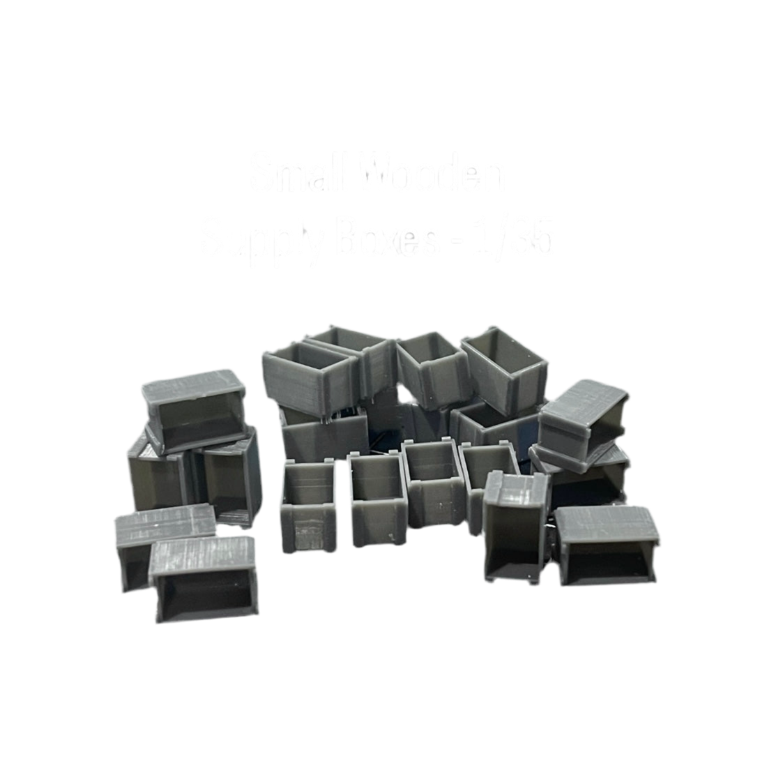 Small Wooden Supply Boxes - 1/35