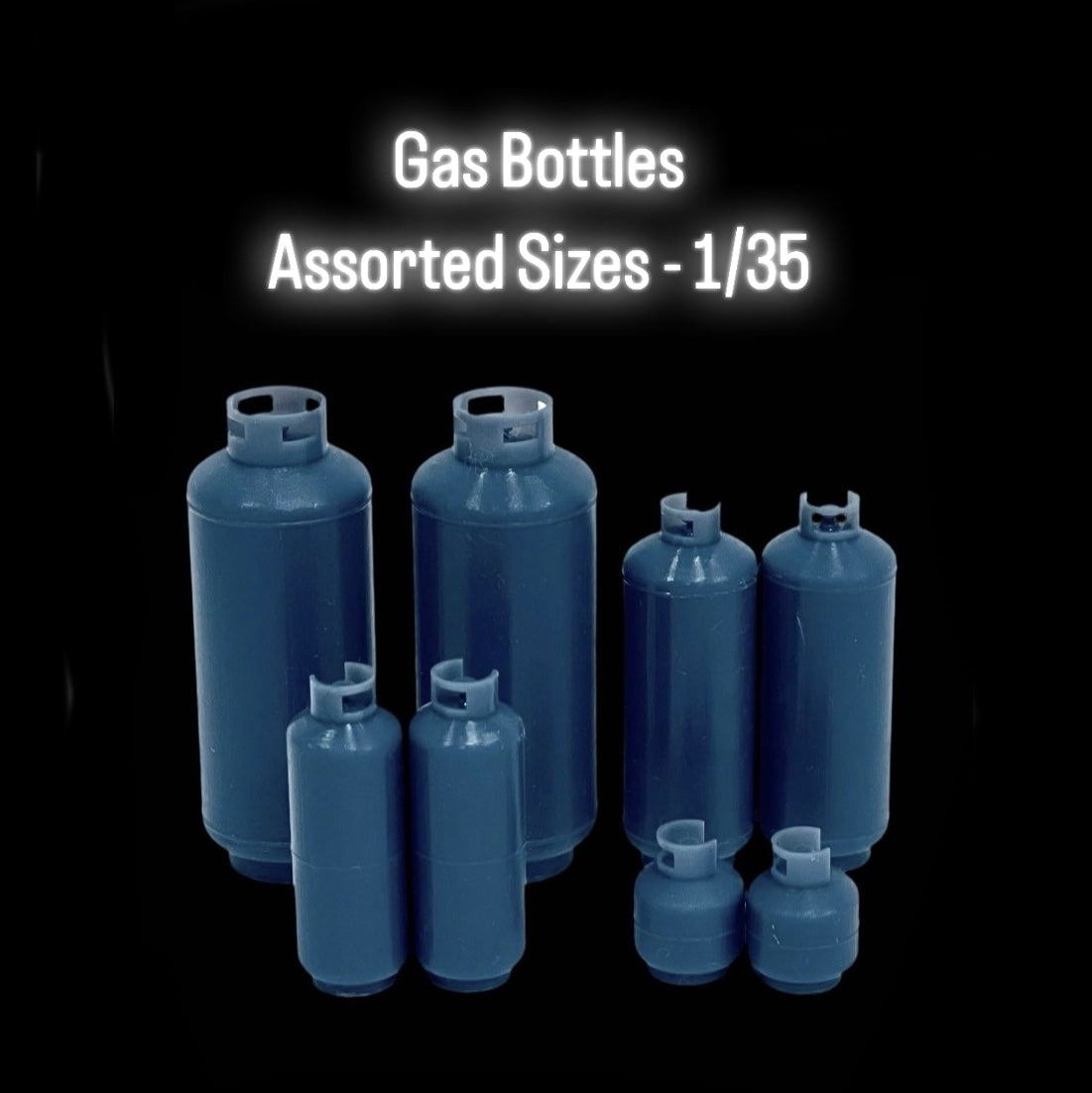 Gas Bottles - Assorted Sizes - 1/35
