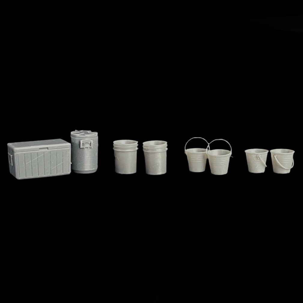 Coolers and Assorted Buckets Set - 1/35