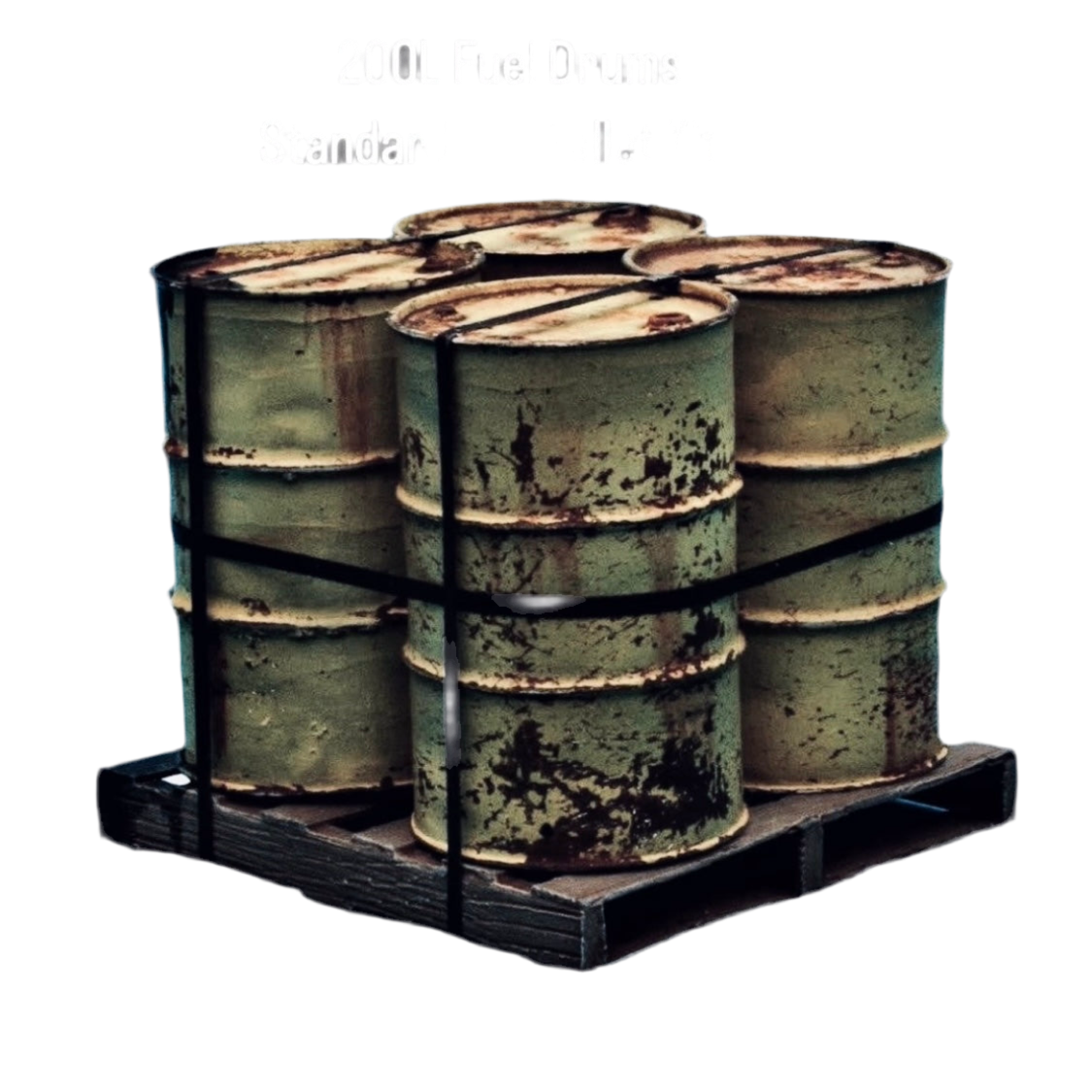200L Fuel Drums and Standard ISO Pallet Kit - 1/35
