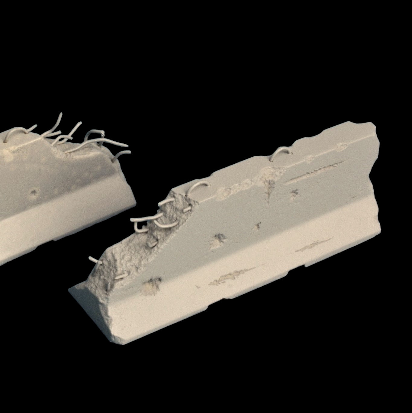 Jersey Barrier - Heavy and Light Damage Set - 1/35