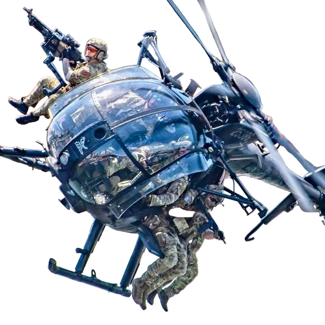 Little Bird MH-6 Operator Bench Seat & Mounted Machine Gun Kit - 1/35