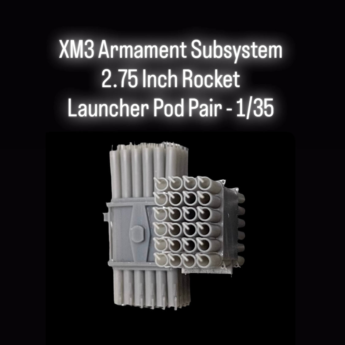 XM3 Armament Subsystem 2.75 Inch Rocket Launcher Pod Pair - 1/35