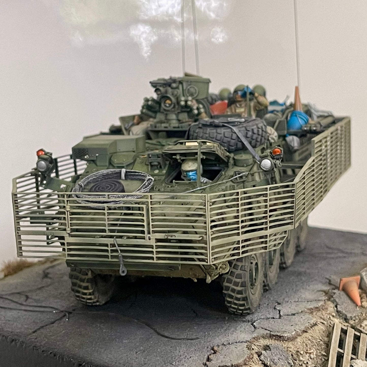 Stryker M1126 ICV Full Bar Armor Kit Conversion Kit 1/35 for AFV Club kit - Part AF35126