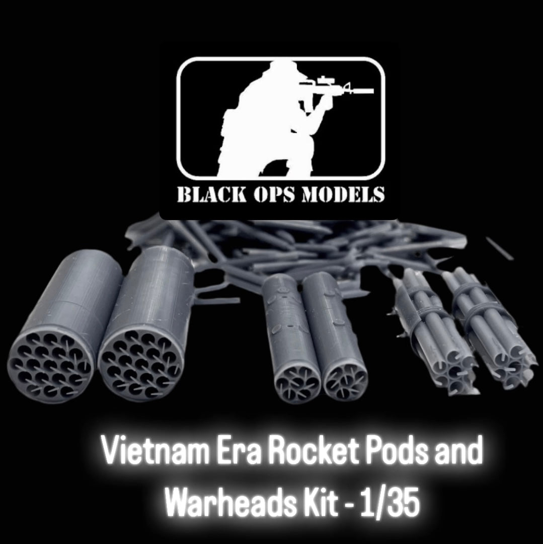Vietnam Era Rocket Pods and Warheads Kit - 1/35