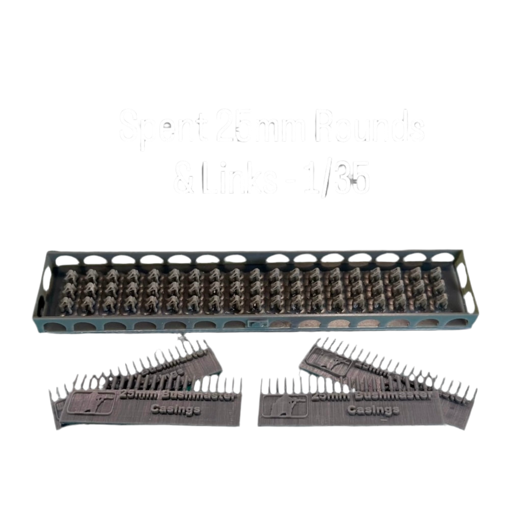 Spent 25mm Rounds & Links - 1/35