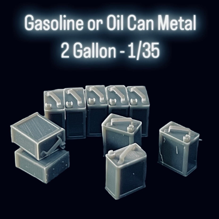 Gasoline or Oil Can Metal 2 Gallon - 1/35