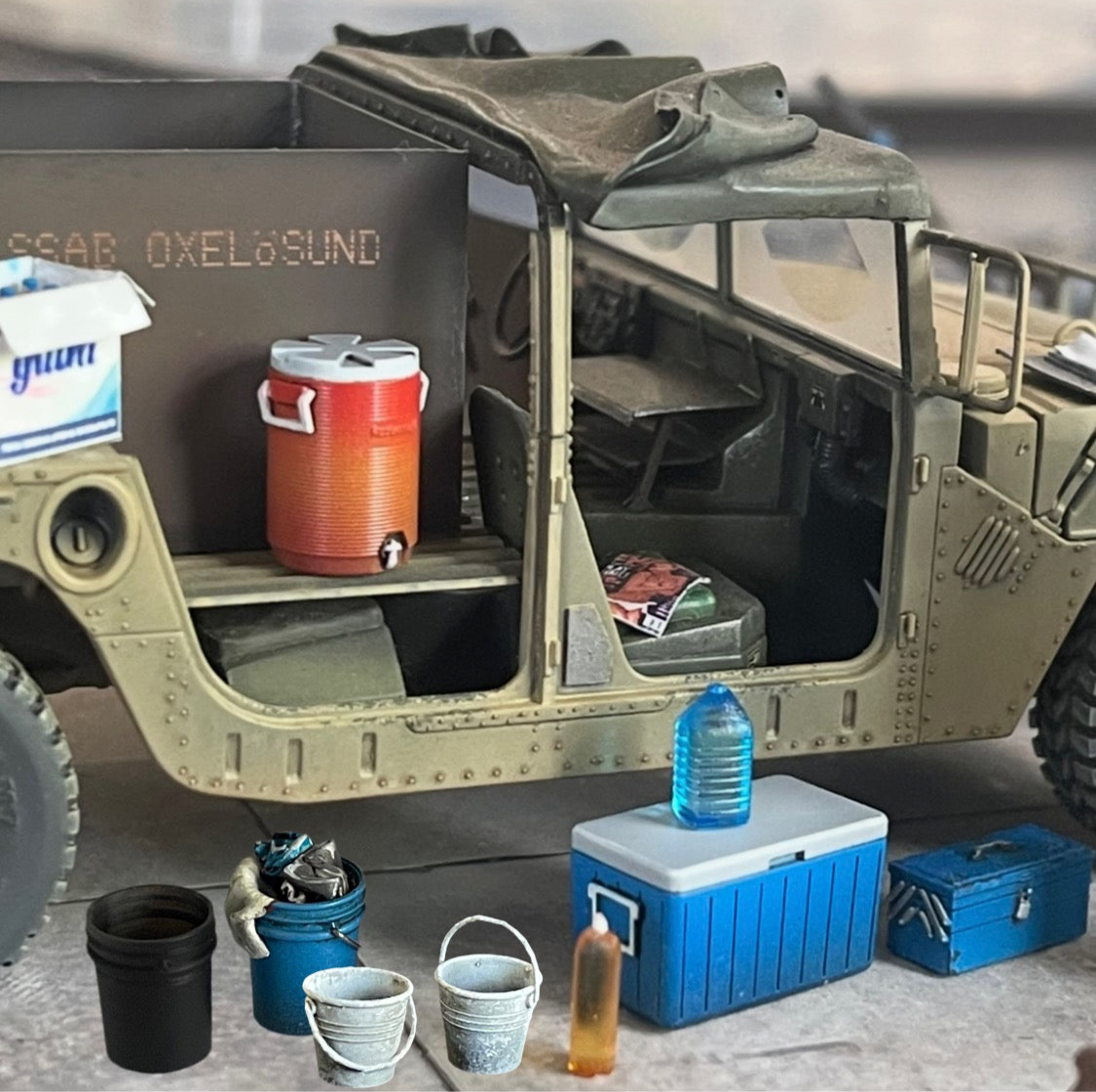 Coolers and Assorted Buckets Set - 1/35