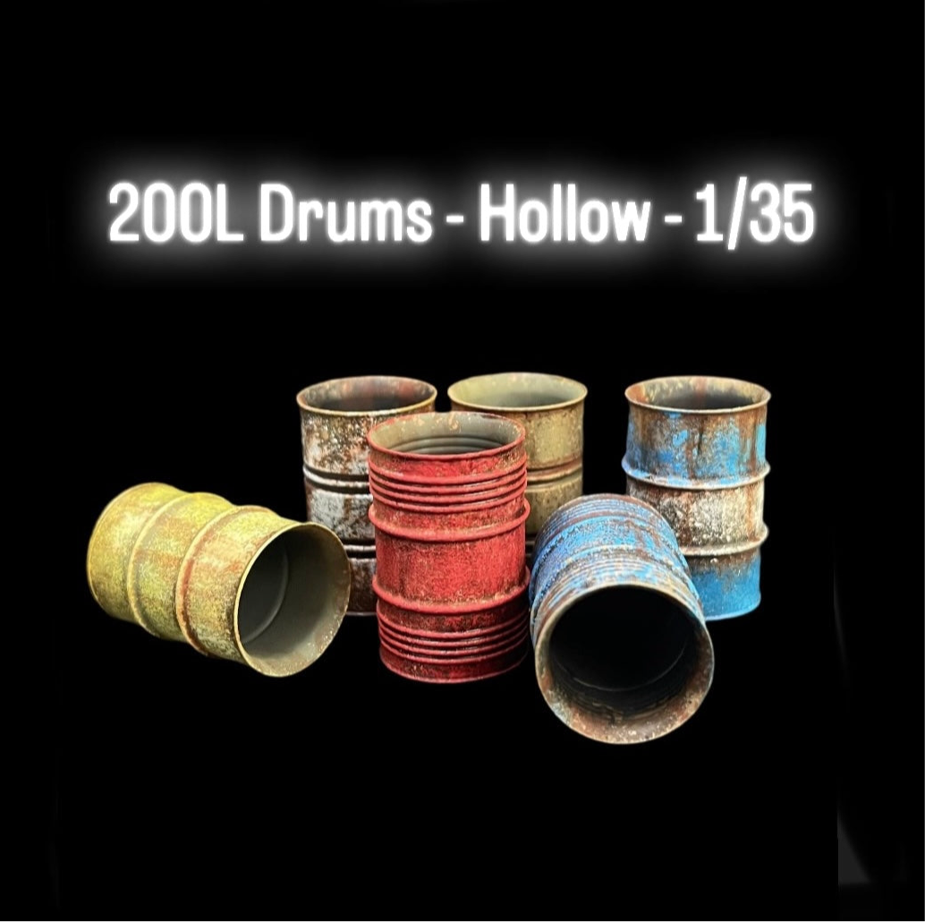 200L Drums - Hollow - 1/35