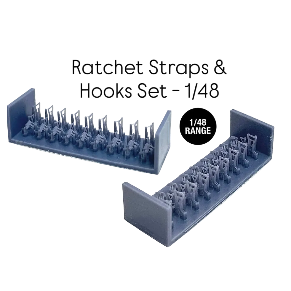 Ratchet Straps and Hooks Set - 1/48