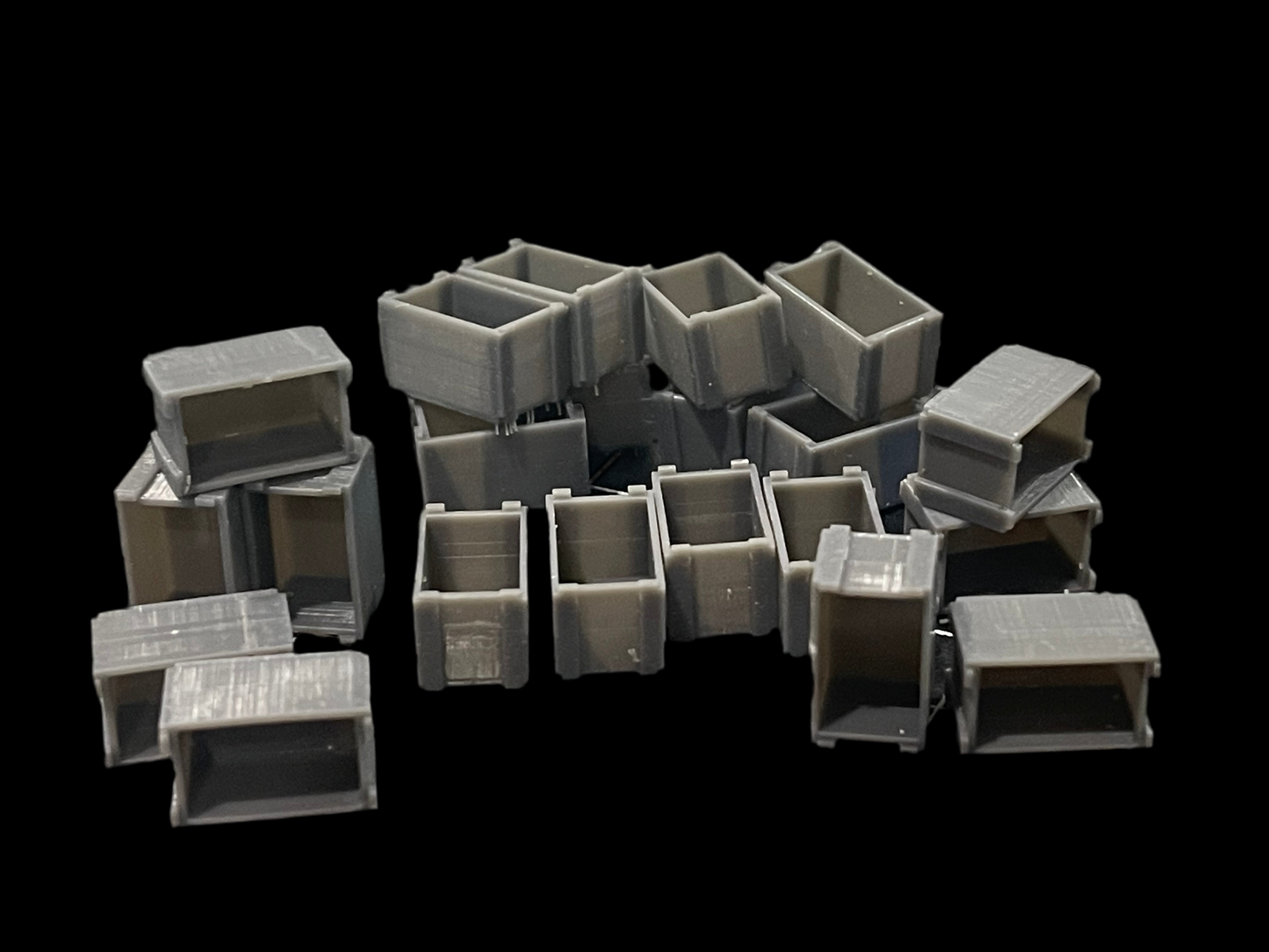 Small Wooden Supply Boxes - 1/35