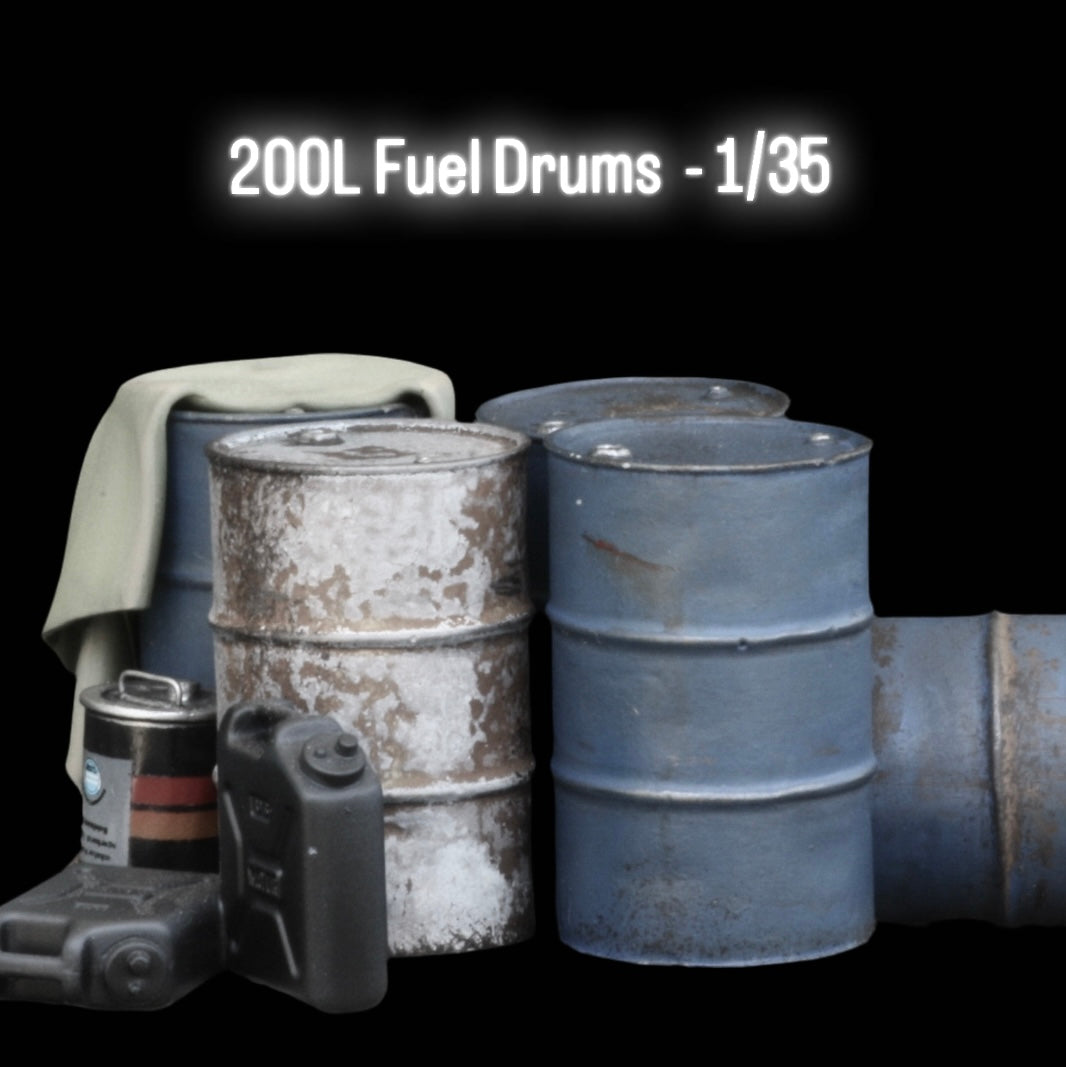 200L Fuel Drums - 1/35