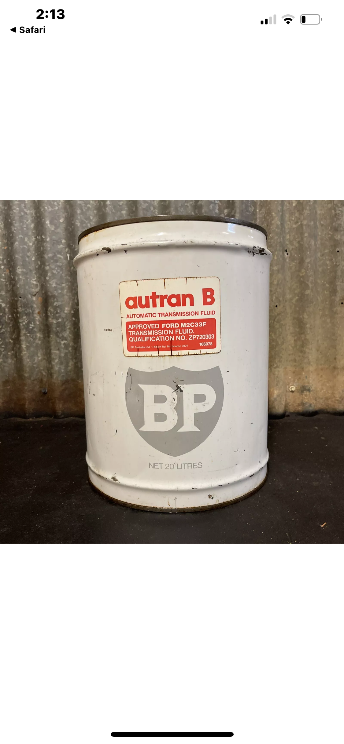 Metal Chemical or Gasoline Drum Round 20 Litre - 1/35