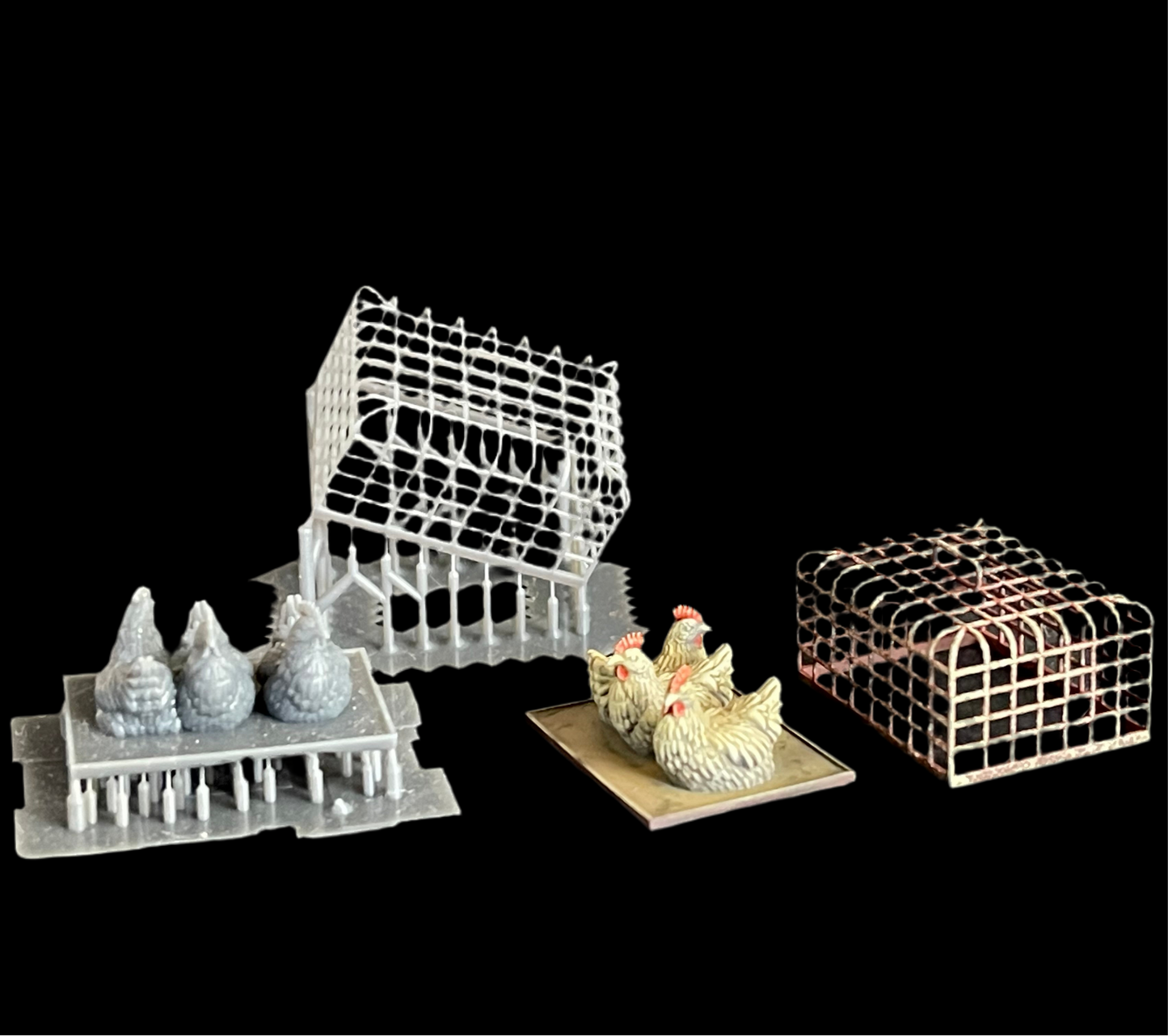 Chickens for Market Set- 1/35