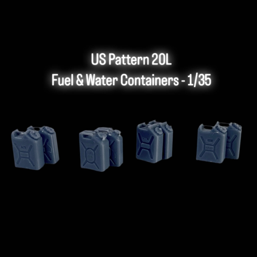 US Pattern 20L Fuel & Water Containers - 1/35