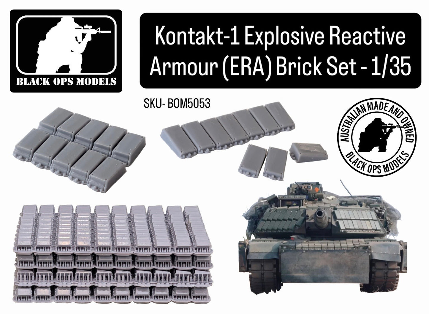 Kontakt-1 Explosive Reactive Armour (ERA) Brick Set - 1/35