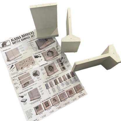 Alaska Barriers Battle Damage Set - 1/48
