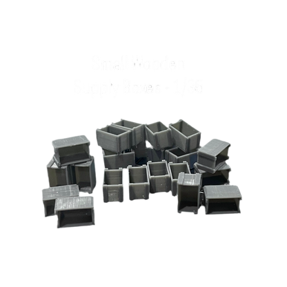 Small Wooden Supply Boxes - 1/35