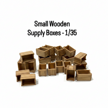 Small Wooden Supply Boxes - 1/35