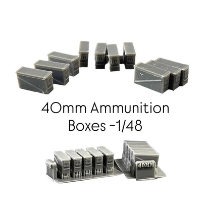 40mm Ammunition Boxes -1/48