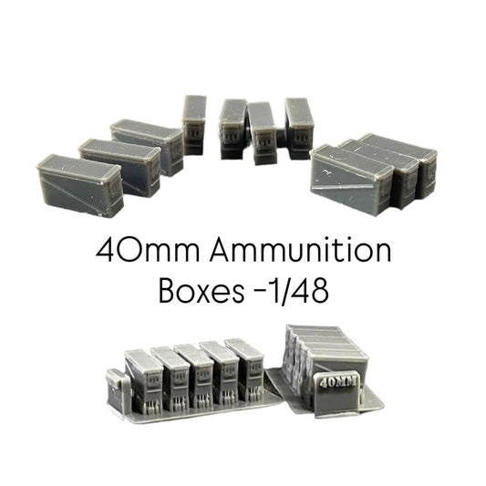 40mm Ammunition Boxes -1/48