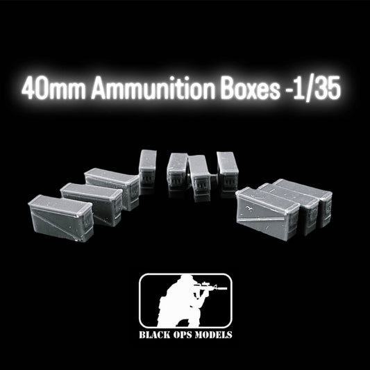 40mm Ammunition Boxes -1/35