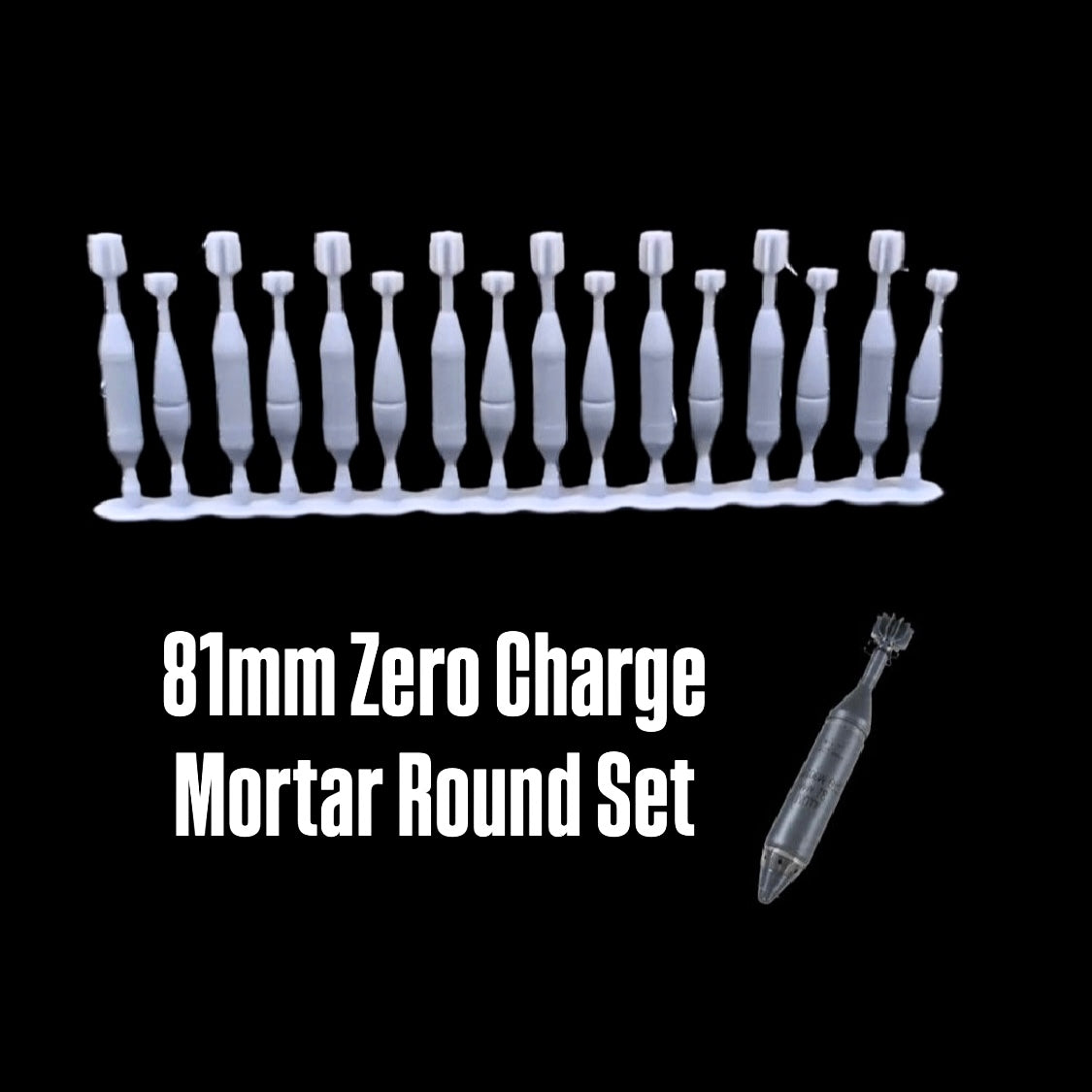81mm Zero Charge Mortar Round Set