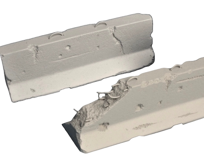 Jersey Barrier - Heavy and Light Damage Set - 1/35