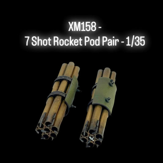 XM158 - 7 Shot Rocket Pod Pair ( Unarmed ) - 1/35