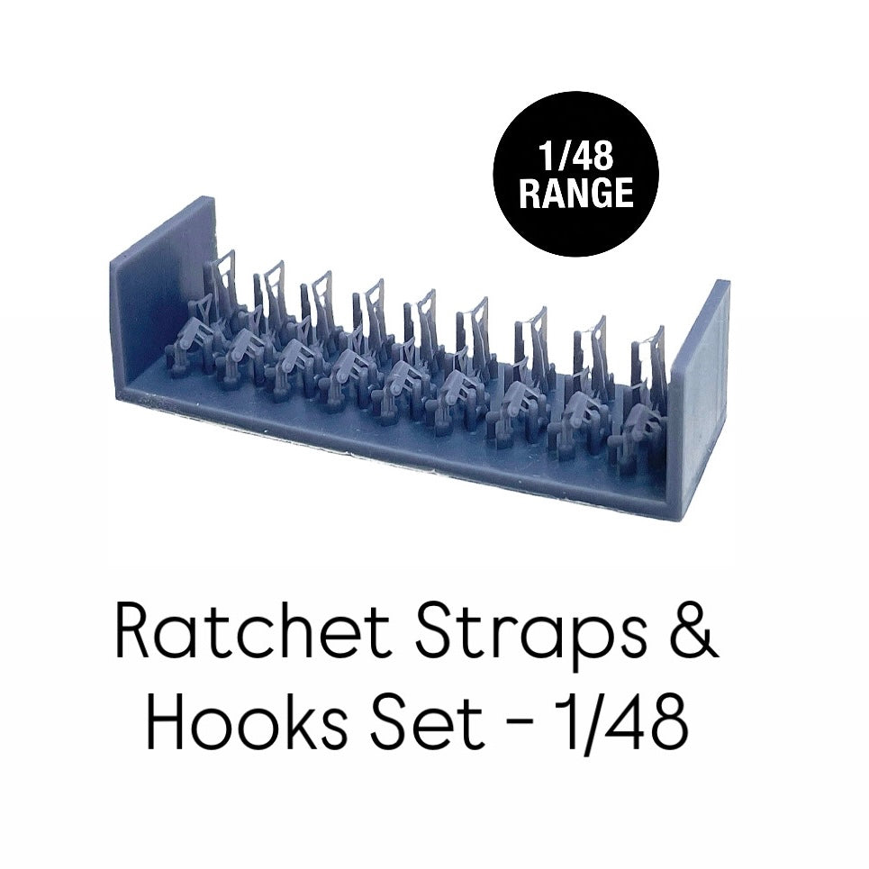 Ratchet Straps and Hooks Set - 1/48