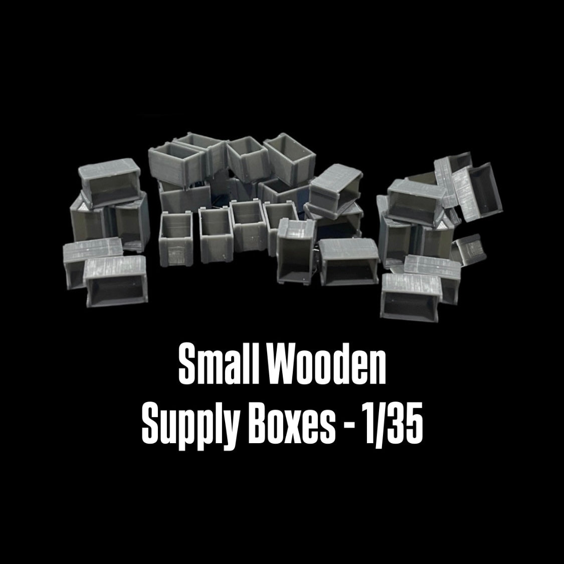 Small Wooden Supply Boxes - 1/35
