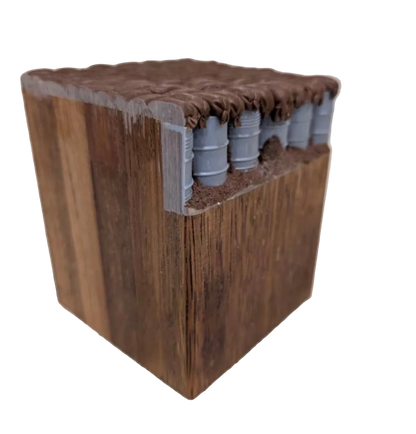 200L Drum Bunker Wall Set – 1/35