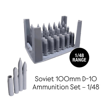 Soviet 100mm D-10 Ammunition Set – 1/48