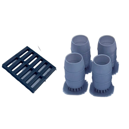200L Modern Plastic Barrels and Pallet Kit - 1/35