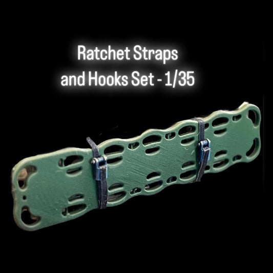 Ratchet Straps and Hooks Set - 1/35