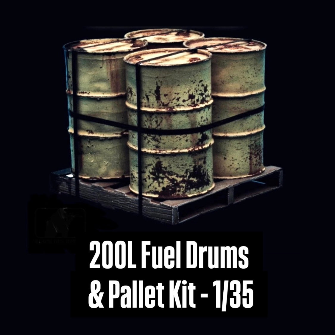 200L Fuel Drums and Pallet Kit - 1/35