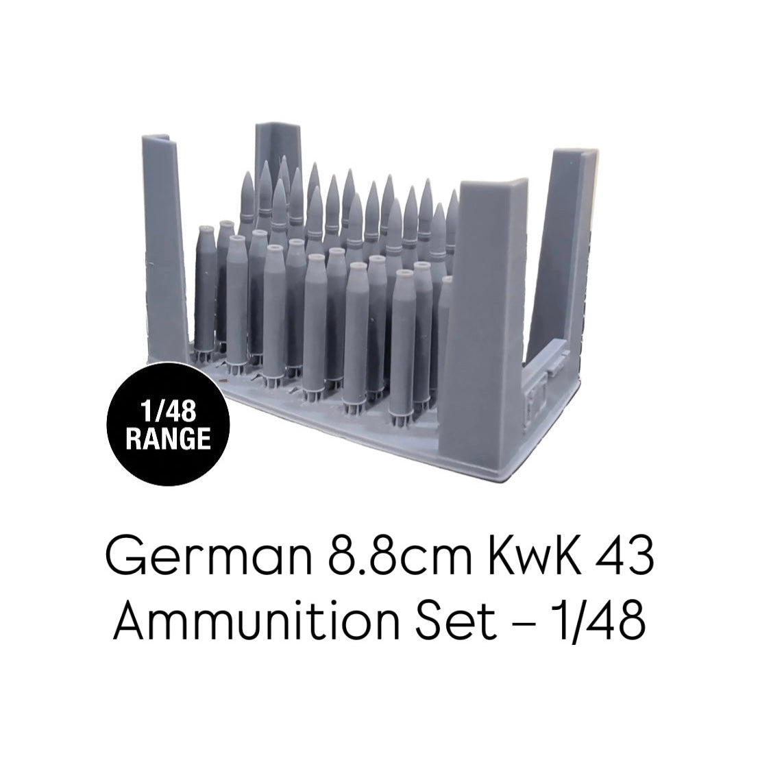 German 8.8cm KwK 43 Ammunition Set – 1/48