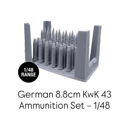 German 8.8cm KwK 43 Ammunition Set – 1/48