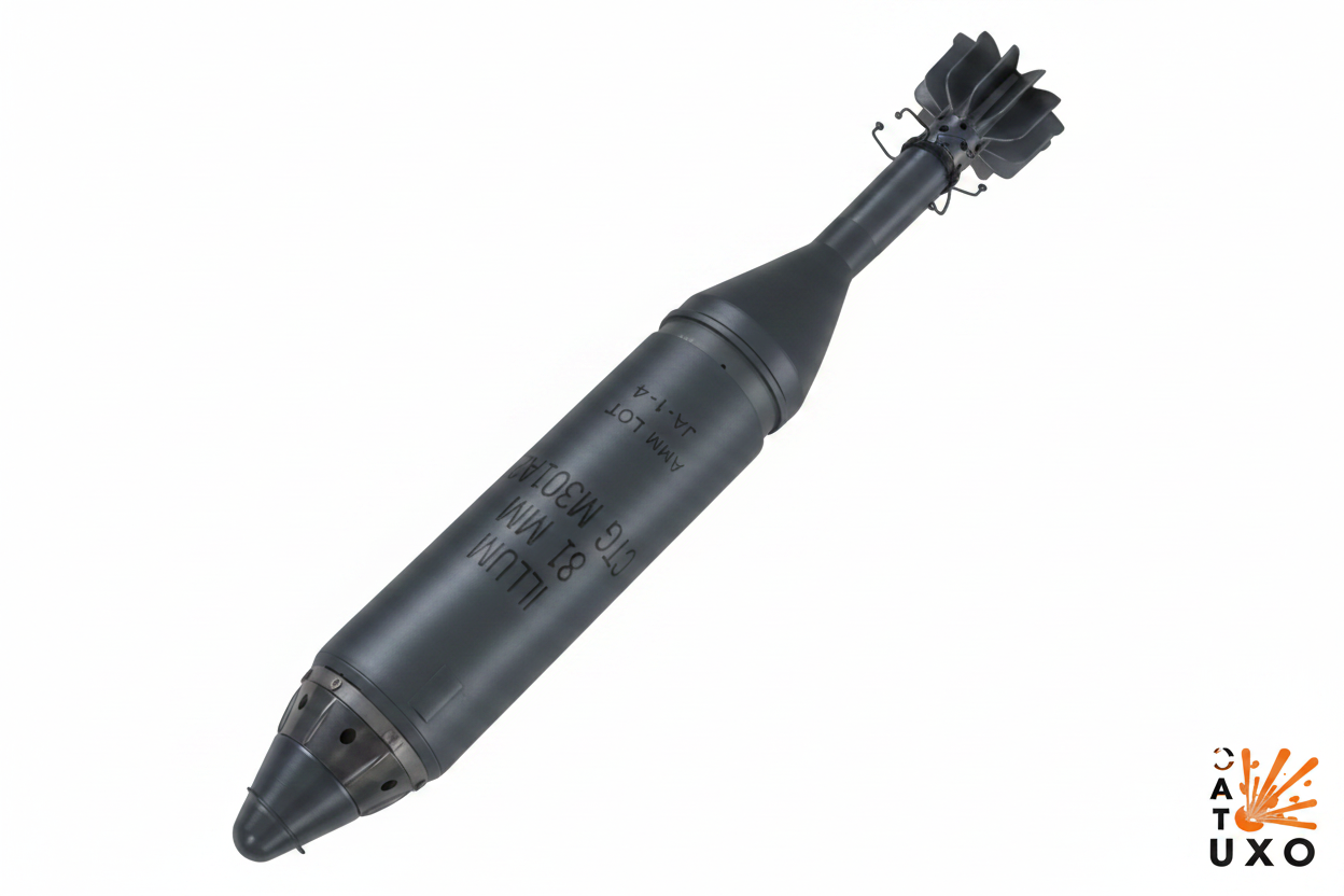 81mm Zero Charge Mortar Round Set - 1/35
