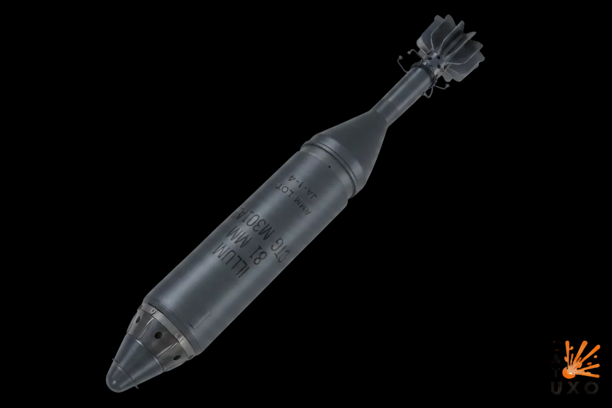 81mm Zero Charge Mortar Round Set - 1/35