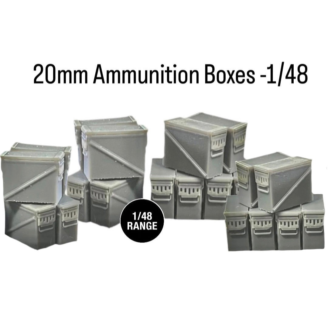 20mm Ammunition Boxes -1/48