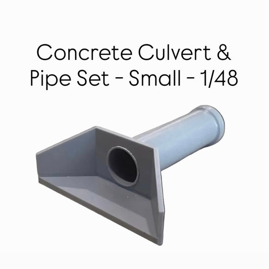 Concrete Culvert & Pipe Set - Small - 1/48