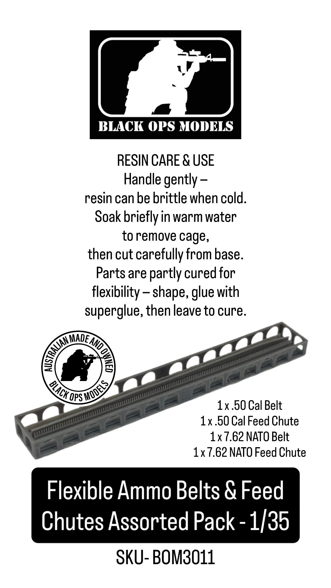 Flexible Ammo Belts and Feed Chutes Assorted Pack - 1/35