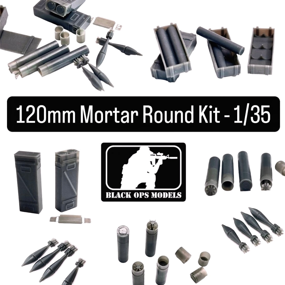 120mm Mortar Round Kit - 1/35