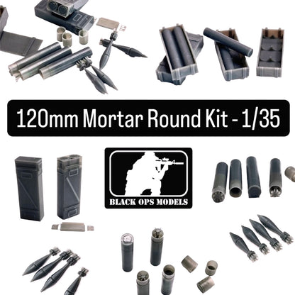 120mm Mortar Round Kit - 1/35