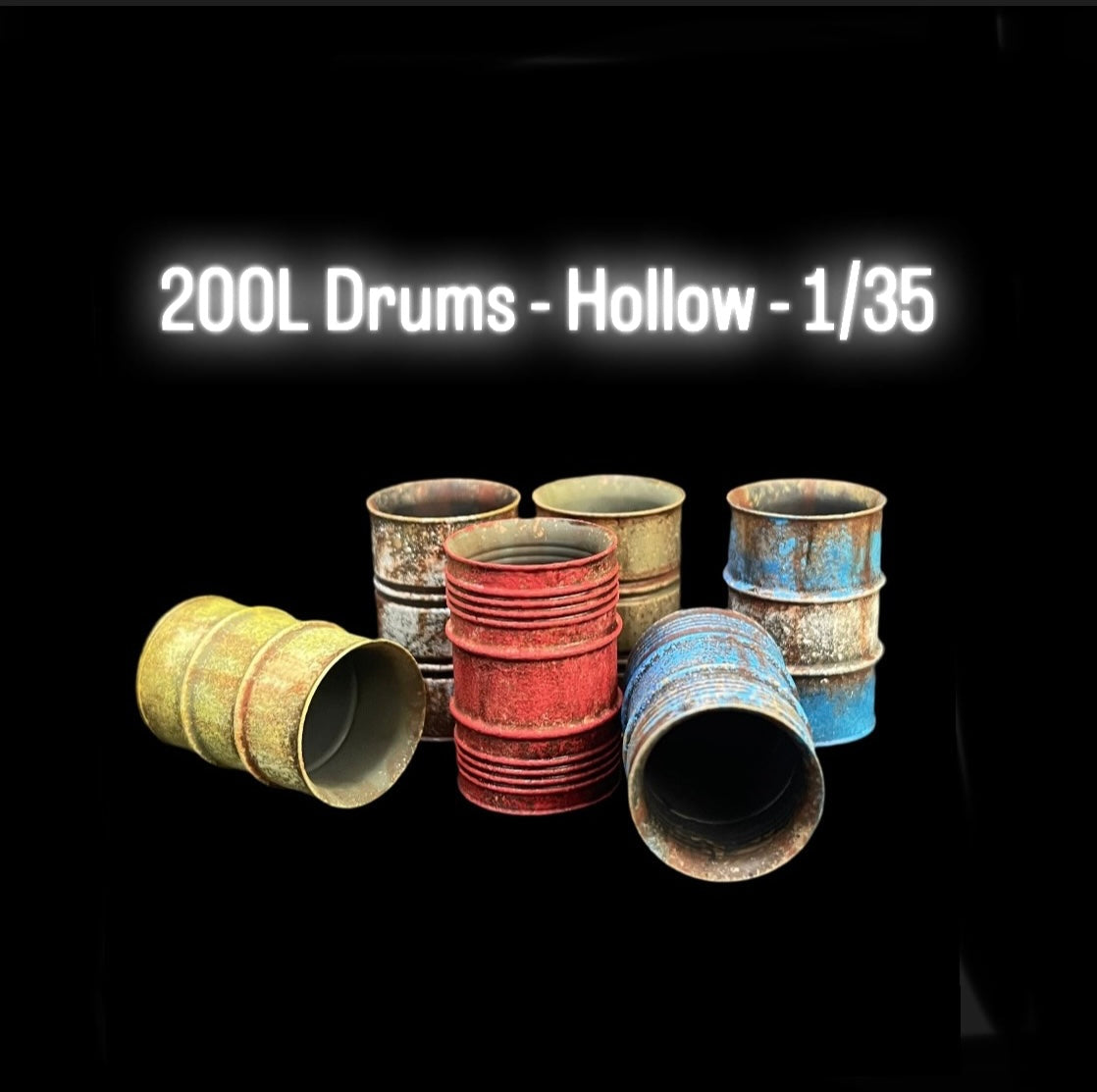 200L Drums - Hollow - 1/35