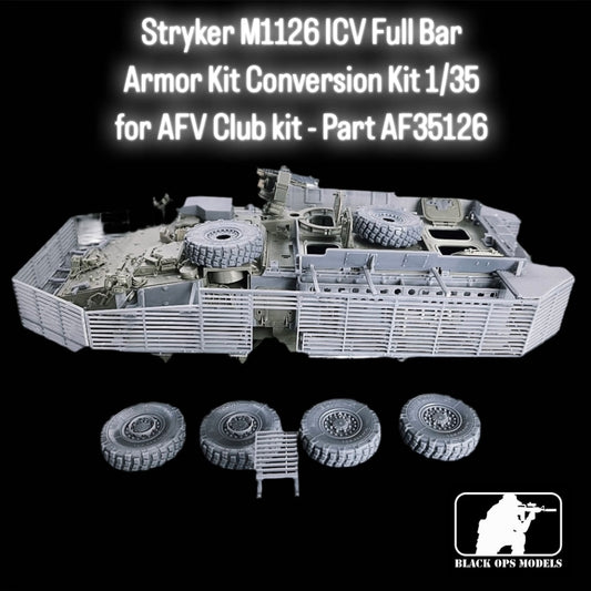 Stryker M1126 ICV Full Bar Armor Kit Conversion Kit 1/35 for AFV Club kit - Part AF35126