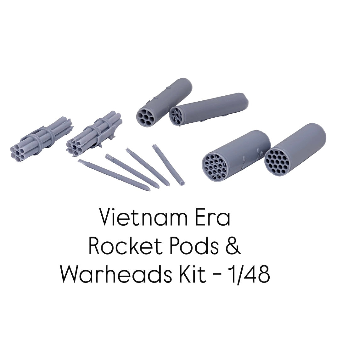 Vietnam Era Rocket Pods and Warheads Kit - 1/48