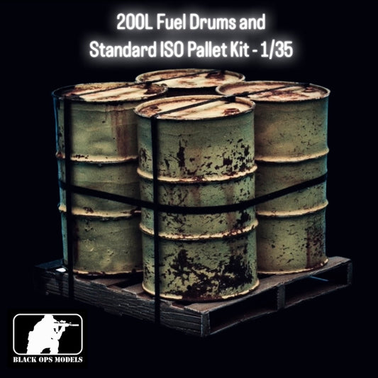 200L Fuel Drums and Standard ISO Pallet Kit - 1/35